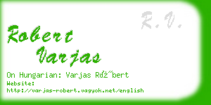 robert varjas business card